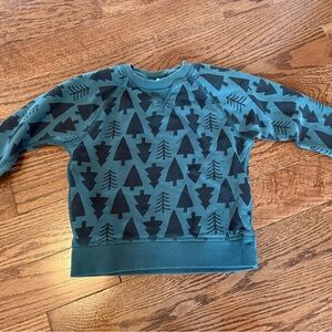 Hanna Anderson green tree sweatshirt 4T